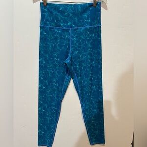 Brittany Allen Blue Patterned Leggings XL
